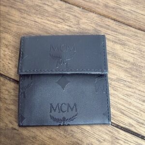 MCM Charcoal Card Holder